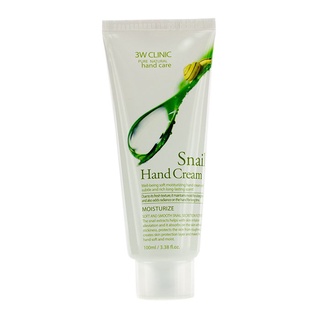 3W CLINIC - ครีมทามือ Hand Cream - Snail 100ml/3.38oz