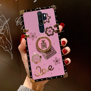 เคส OPPO F19 Pro F17 Pro F15 F11 Pro Wishing Bottle Diamonds Ring Bracket เคสโทรศัพท์กันกระแทก