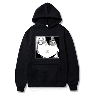 ลดกระหน่ํา เสื้อฮู้ดดี้ พิมพ์ลาย Shoto Todoroki My Hero Academia Itself สไตล์ฮิปฮอป ของขวัญวันเกิด สําหรับผู้ชาย XY