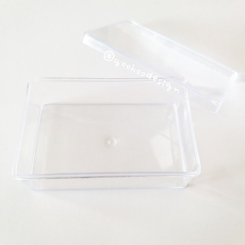 กล่องพลาสติกใส กล่องพลาสติกแข็ง ใส่นามบัตร ใส่บัตรสะสมแต้ม ( ก×ย×ส 6×9×3.2 ซม) ราคาถูก
