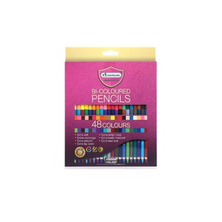 Master Art (มาสเตอร์อาร์ต) สีไม้ ดินสอสีไม้ 2 หัว Premium Grade 48 สี