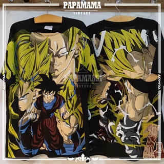 [ Dragon Ball Z ] OVP All Over Print Vtg. โอเวอร์ปรินท์ ดราก้อนบอล แซด ซุปเปอร์ไซย่า papamama vintage