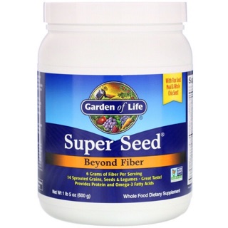 💥pre order🇺🇸 Garden of Life, Super Seed, Beyond Fiber, 1 lb 5 oz (600 g)