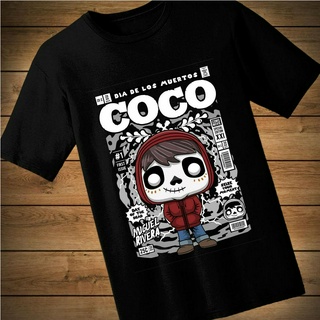 #036 เสื้อยืดลายการ์ตูน COCO เสื้อยืดสีดำ เสื้อใส่เล่น เสื้อยืด เสื้อคอกลม ใส่สบาย เสื้อสกรีน เสื้อสั่งทำ เสื้อยืดแขน