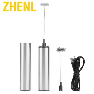 Zhenl เครื่องปั่นผสมไฟฟ้าสแตนเลสแบบชาร์จ USB