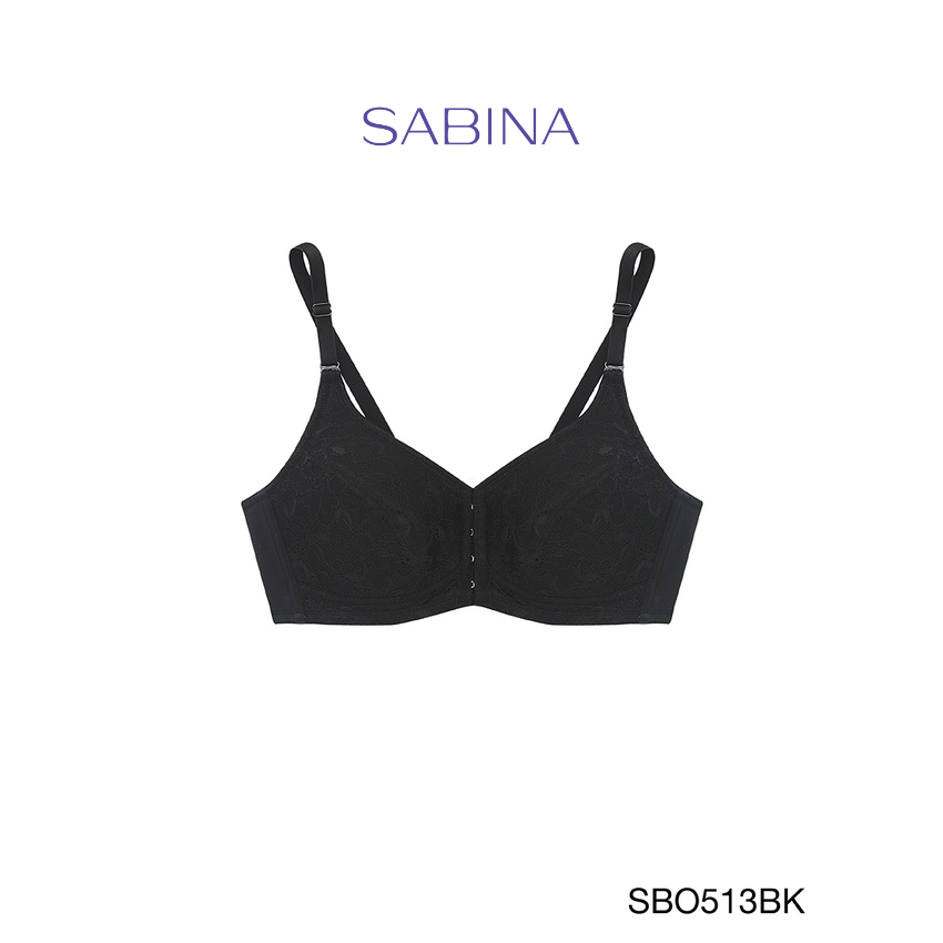 Sabina เสื้อชั้นใน Invisible Wire (ไม่มีโครง) รุ่น Function Bra รหัส SBO513BK สีดำ