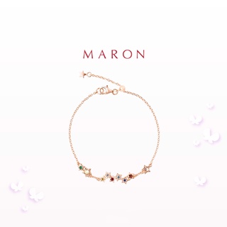 MARON - Nine Lucky Stars Bracelet ชุบสี Rose Gold สร้อยข้อมือดาวนพเก้า เสริมดวง เงินแท้925