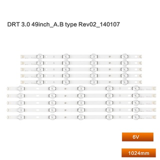 แถบไฟทีวี สําหรับ LG LG49LB5520-CA LG49LY320C LG49LB580V LG49LB585V LG49LB5510-CC 6916L 1788A 1789A 5 ชุด 10 ชิ้น