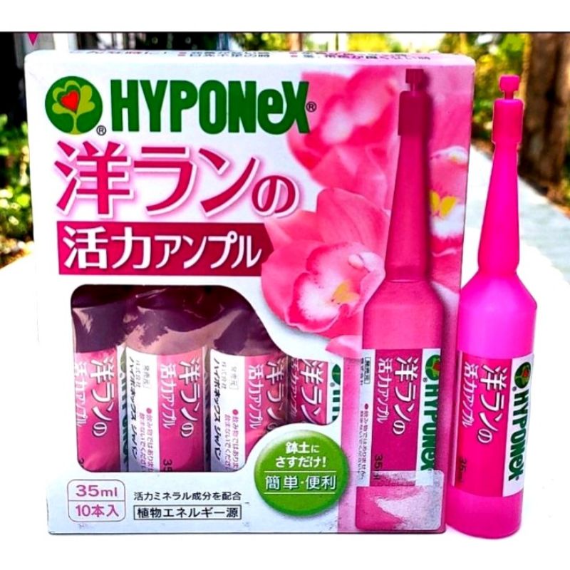 ❗พร้อมส่ง❗ปุ๋ยปักสีชมพู Hyponex Ampoel (ไฮโพเนกซ์ แอมเพิล)ราคาต่อแพ็ค