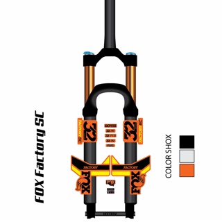 สติ๊กเกอร์ติดโช๊ค Fox factory sc 32 ส่งฟรี