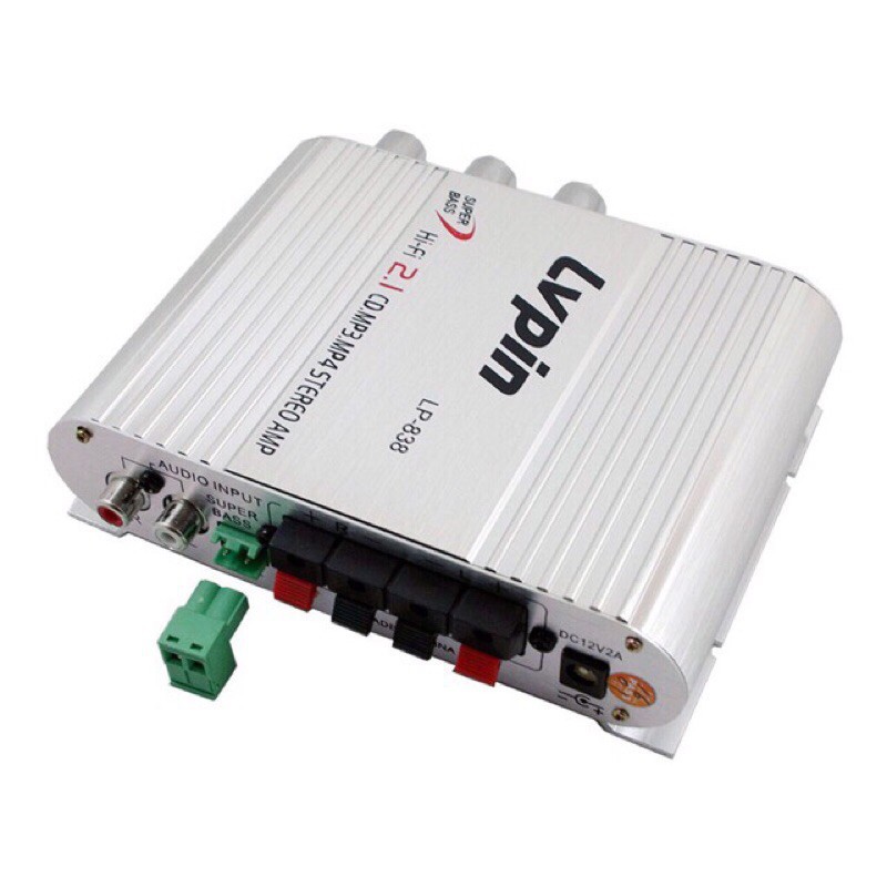 เครื่องขยายแอมป์จิ๋วLVpinพร้อมสายไฟDC