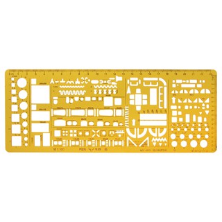 ❤❤ Network Technique Technical Drawing Template Ruler Drafting Measuring