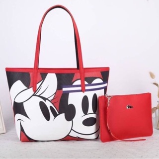 Lacoste Mickey Mouse Reversible Design Tote Bag