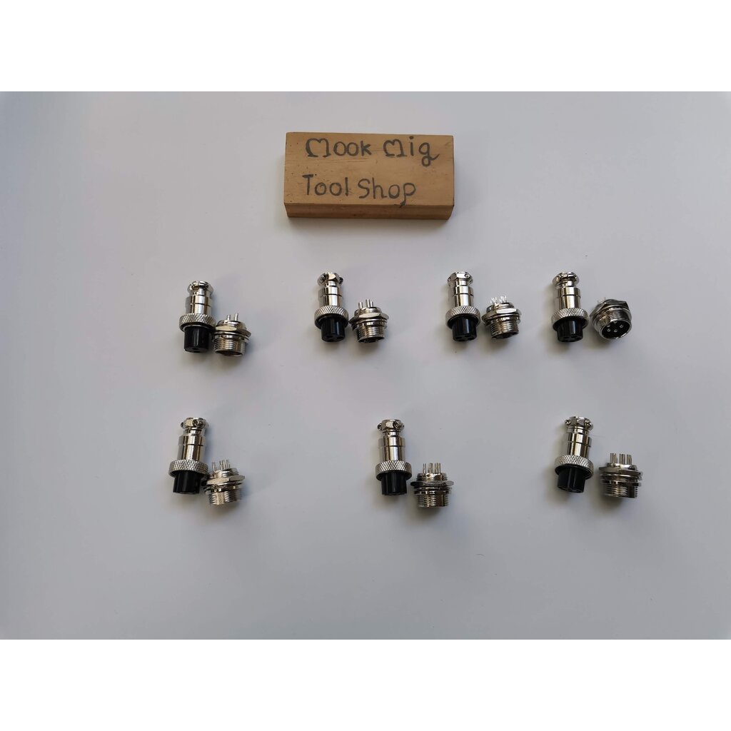 ขั้วต่อ GX16 หัวต่อ GX-16 2pin - 8pin gx 16 ได้ตัวผู้ตัวเมีย connector หัวต่อหลายคอร์ หัวต่อหลายพิน