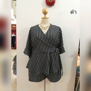 เสื้อป้ายหน้าลายสก๊อต