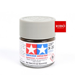 สีสูตรน้ำ TAMIYA X-32 Titanium Silver