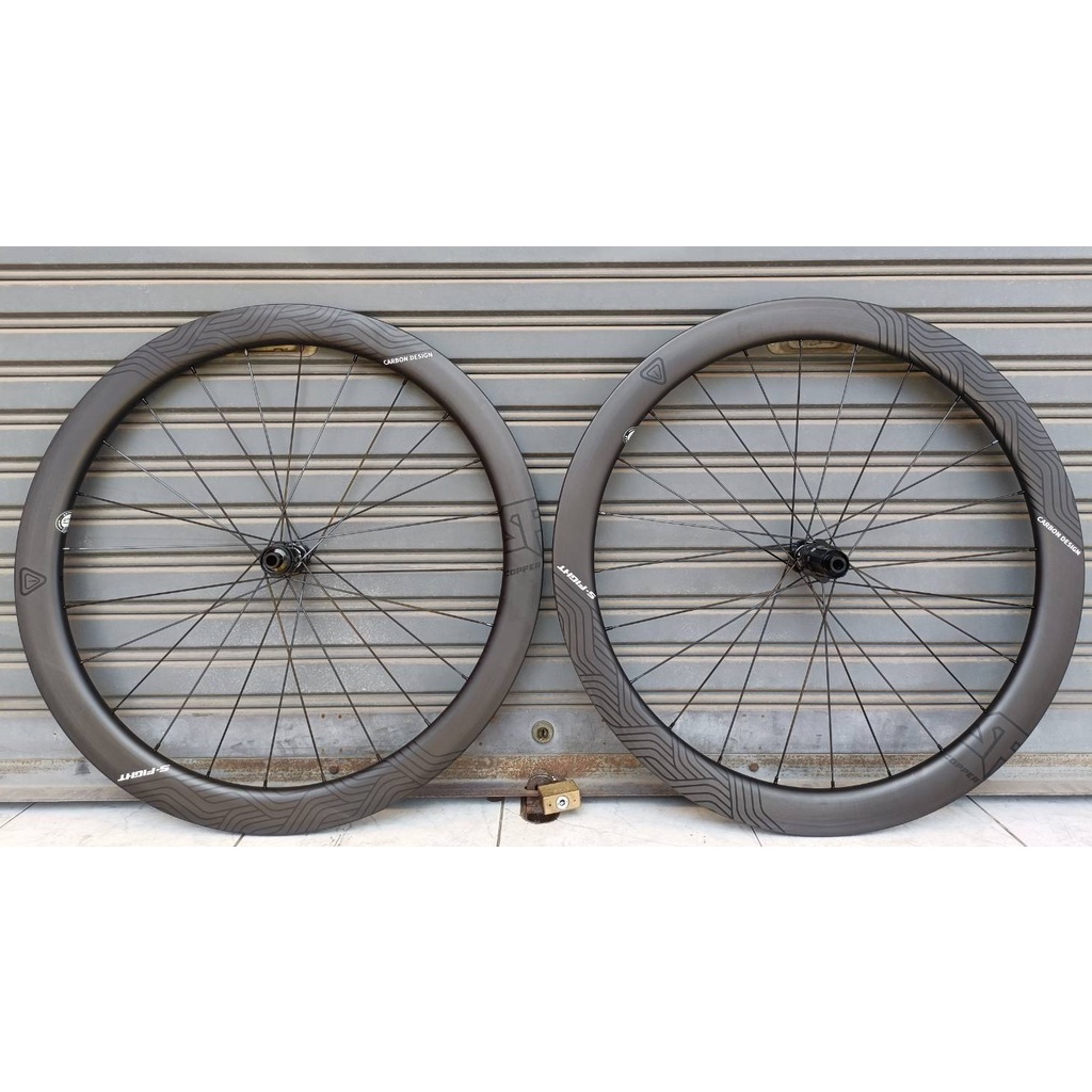 ล้อคาร์บอน S-Fight รุ่น Copper ขอบ 50/50 ดุม DT Swiss 350 มีทั้งดิสก์เบรค และริมเบรค UCI Approved