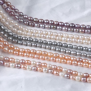 ราคาโรงงาน 7-8 มม. สีขาว สีชมพู สีม่วง สีเทา สามก้อน รูปข้าว…