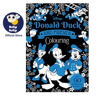 สมุดระบายสี ลายการ์ตูนดิสนีย์ Donald Duck &amp; Friends สําหรับผู้ใหญ่ 96 หน้า