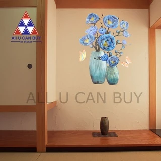 ALL U CAN BUY สติ๊กเกอร์ติดผนัง 3 มิติ รูปดอกไม้