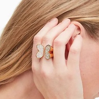 😍 ของแท้!! พร้อมส่งในไทย!! แหวน Kate Spade รุ่น In A Flutter Pave Butterfly Ring มาพร้อมถุงผ้าแบรนด์แท้ 😍😍