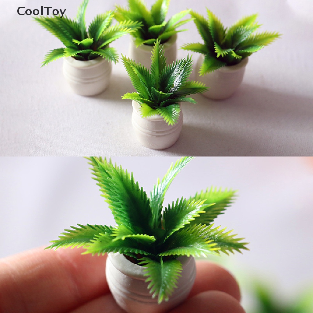 < Cooltoy > กระถางต้นไม้จําลอง ขนาดเล็ก สําหรับตกแต่งบ้านตุ๊กตา 1:12