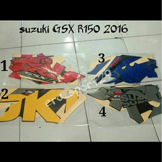 สติกเกอร์ติดตกแต่งรถยนต์ gsx 150r 2016 2017 suzuki gsx r150 2016 2017 สีแดง สีเหลือง สีฟ้า สีเทา 2 ชิ้น