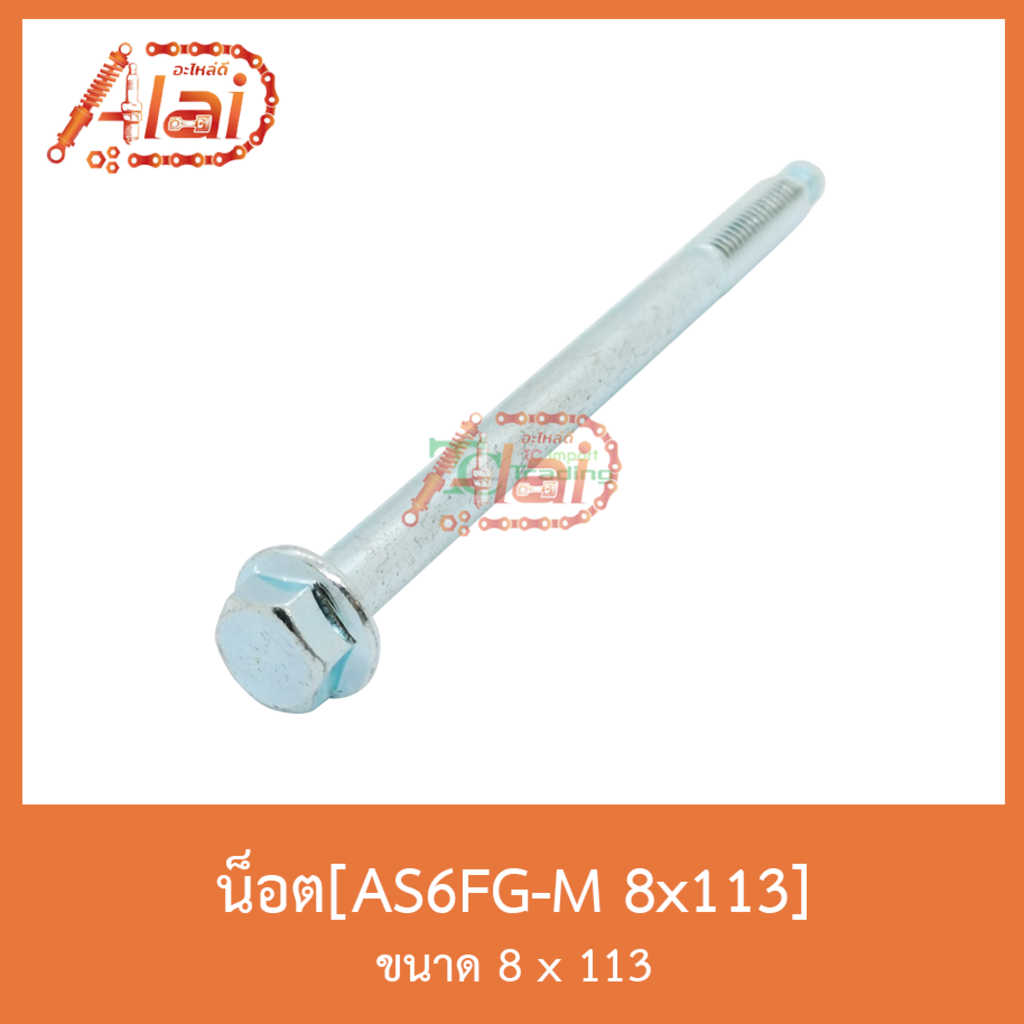 AS6FG-M 8x113 น็อต ขนาด 8 x 113