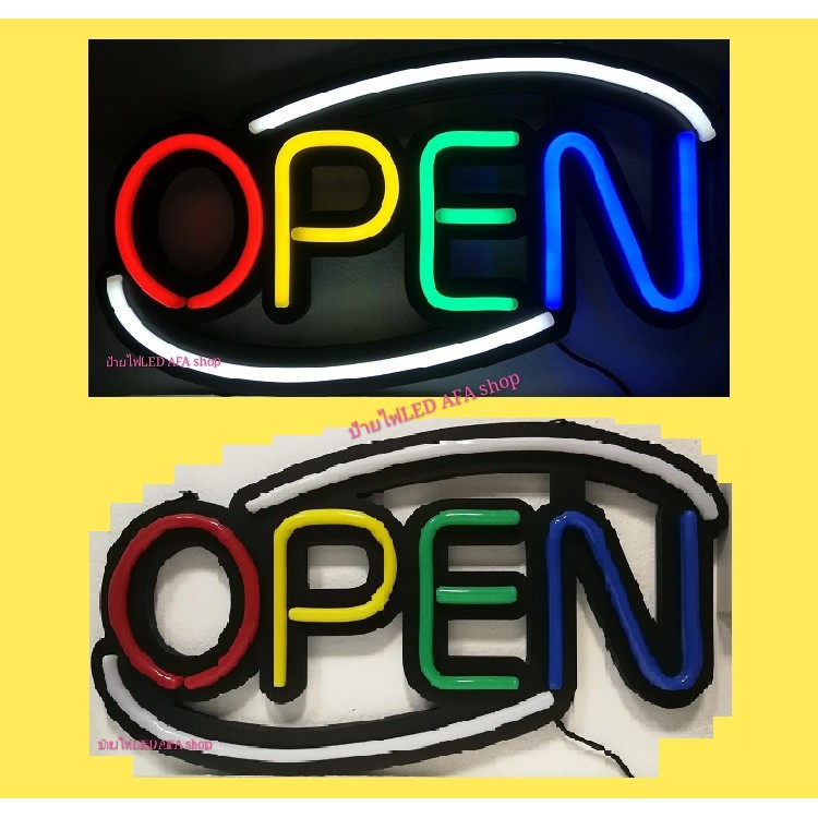ป้ายไฟLED OPEN ป้ายไฟLED OPEN WELCOME