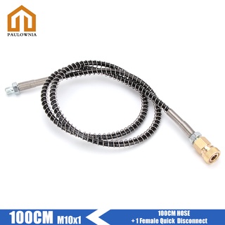 Pcp ปั๊มลมนิวเมติก ยาว 100 ซม. ท่อไนล่อน แรงดันสูง M10x1 เกลียว 40Mpa 400Bar6000psi