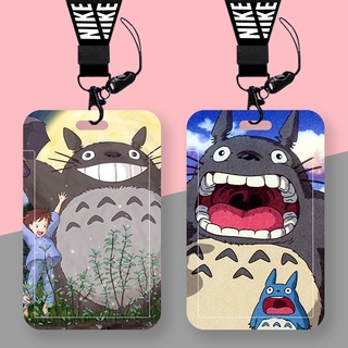 เคสป้องกัน ลายการ์ตูนอนิเมะ Miyazaki Hayao Totoro สําหรับใส่บัตรนักเรียน บัตรรถบัส