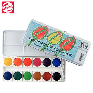 TALENS สีน้ำตลับ Transparent Water Colours 1 ชุด