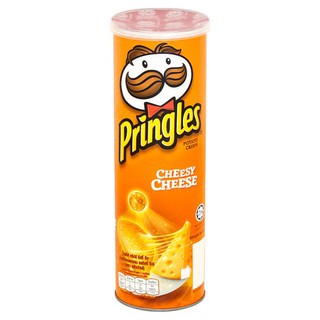 🔥ยอดนิยม!! พริงเกิลส์ มันฝรั่งทอดกรอบ รสชีสซี่ ชีส 107กรัม Pringles Cheesy Potato Crisp 107 gm.