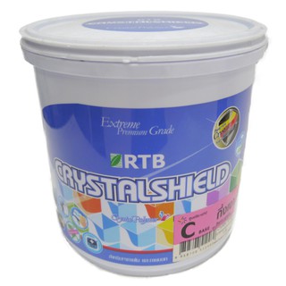   สีน้ำทาภายนอก RTB CRYSTAL SHIELD Base C กึ่งเงา 1GL