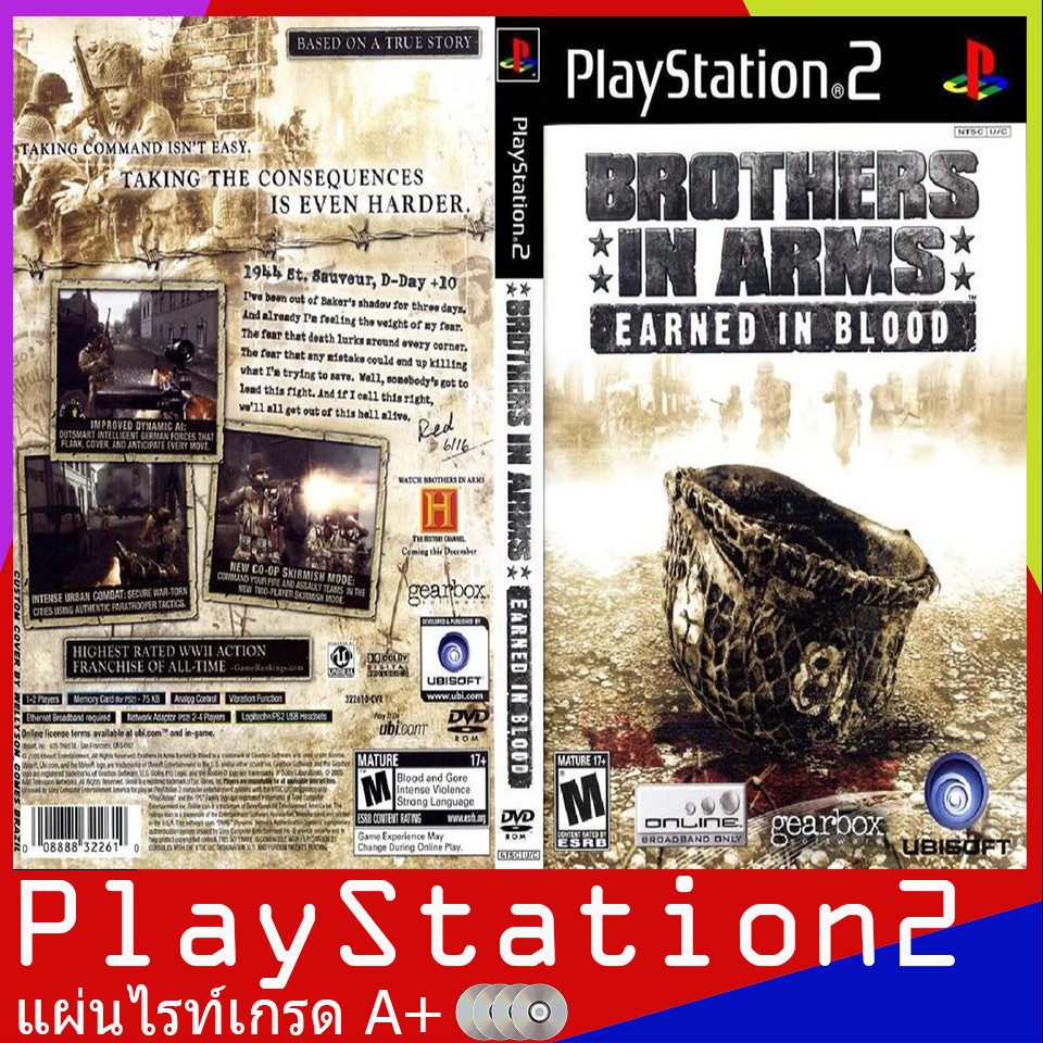 PS2GAME Brothers in Arms Earned in Blood (USA) Shopee Thailand