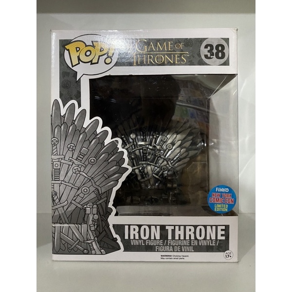 Funko Pop Iron Throne ขนาด 6 นิ้ว Game Of Thrones NYCC Exclusive 38