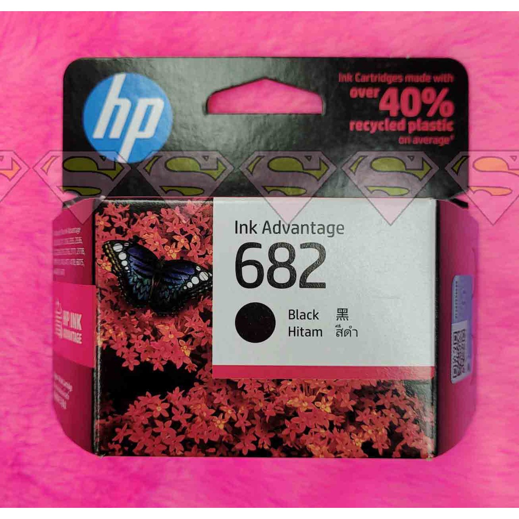 หมึกแท้ HP 682 BK สีดำ