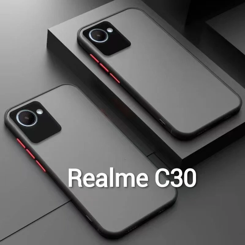 ส่งจากไทย เคสมือถือ Case For Realme C30 / C30S ขอบสีผิวด้าน เคสกันกระแทก ขอบนิ่มหลังแข็ง REALME