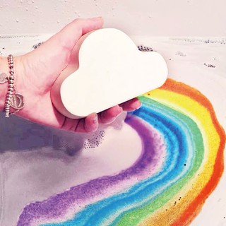 พร้อมส่ง] Rainbow🌈🌈Cloud bath bomb บาธบอมบ์ สีรุ้ง กลิ่นหอมดอกไม้ hp5331-สบู่ก้อนเมฆ สปาสายรุ้ง🌈🌈