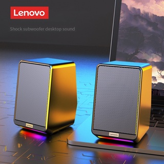 Lenovo Ts38 ลําโพงซับวูฟเฟอร์ Rgb เรืองแสง สีดํา สําหรับคอมพิวเตอร์ โทรศัพท์มือถือ