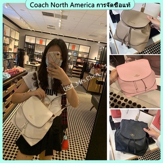 ของแท้ COACH 73313 1613 1612 ผู้หญิงแฟชั่นใหม่ผ้าใบพลิกกระเป๋าเป้สะพายหลัง