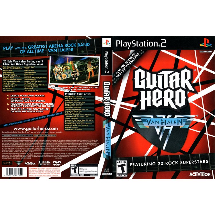 GUITAR HERO VAN HALEN [PS2 US DVD9 1 Disc] Shopee Thailand