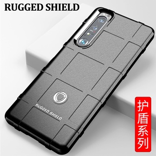 RUGGED SHIELD เคสสีทึบสำหรับ Sony Xperia 1 III หนาถุงลมนิรภัยกันกระแทกฝาหลังป้องกัน Soft TPU เกราะเคสโทรศัพท์ Xperia 1 iii Matte Non-Slip Casing