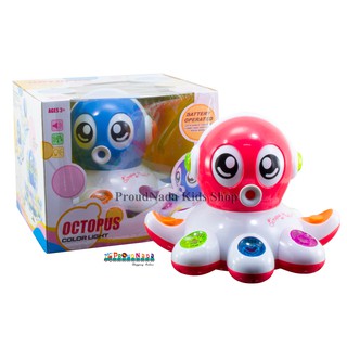 ProudNada Toys ของเล่นเด็กรถปลาหมึกชนถอย OCTOPUS COLOR LIGHT  NO.2020B มี 2 สี