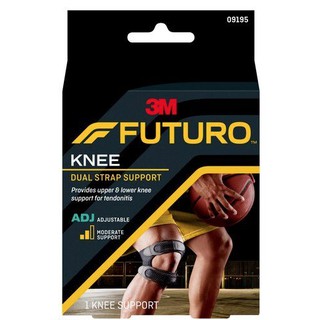 Futuro Dual Knee Strap Support 3M พยุงลูกสะบ้าเข่า แถบรัดคู่ ชนิดปรับกระชับได้ สีดำ 09195