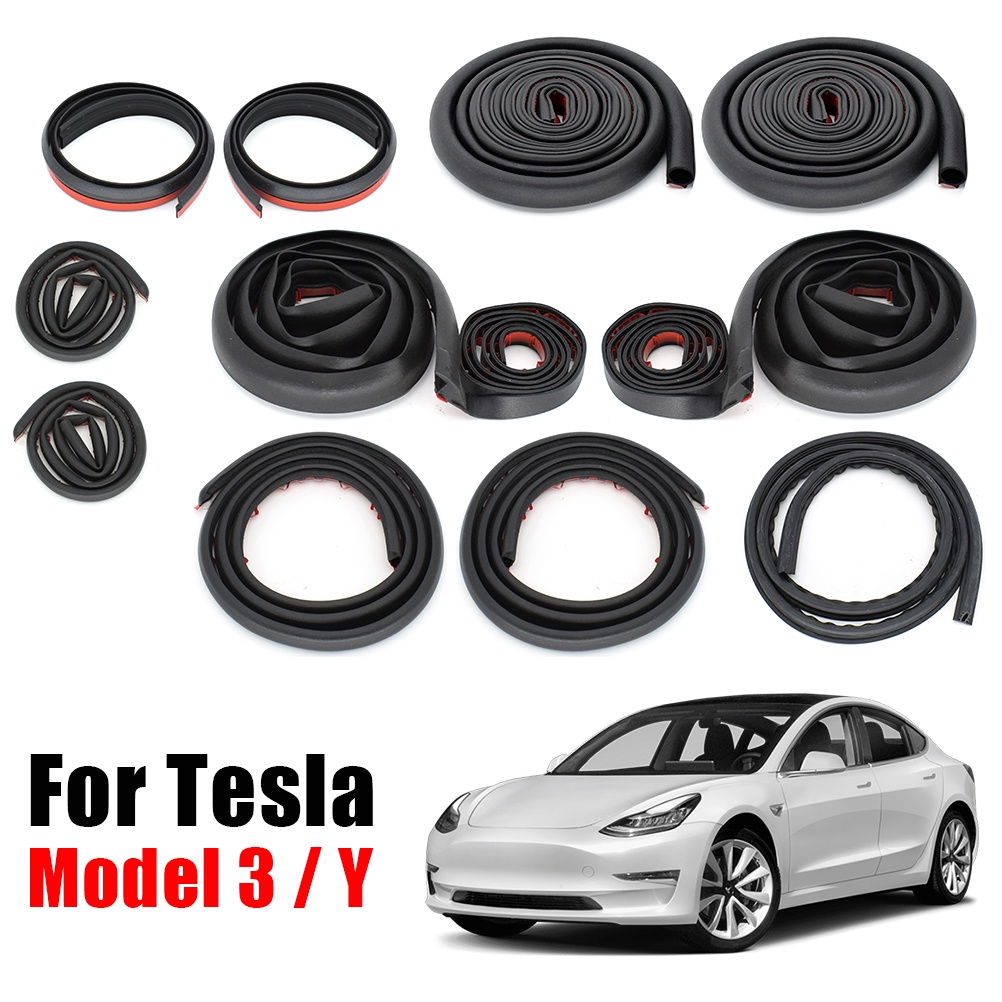 น้ำยาเคลือบสีรถยนต์ For Tesla Model 3 Y Car Door Seal Strip Kit