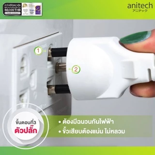 Anitech แอนิเทค ปลั๊กไฟมาตรฐาน มอก.รุ่น H605 สายไฟยาว 3 เมตร **สินค้าเคลียร์**