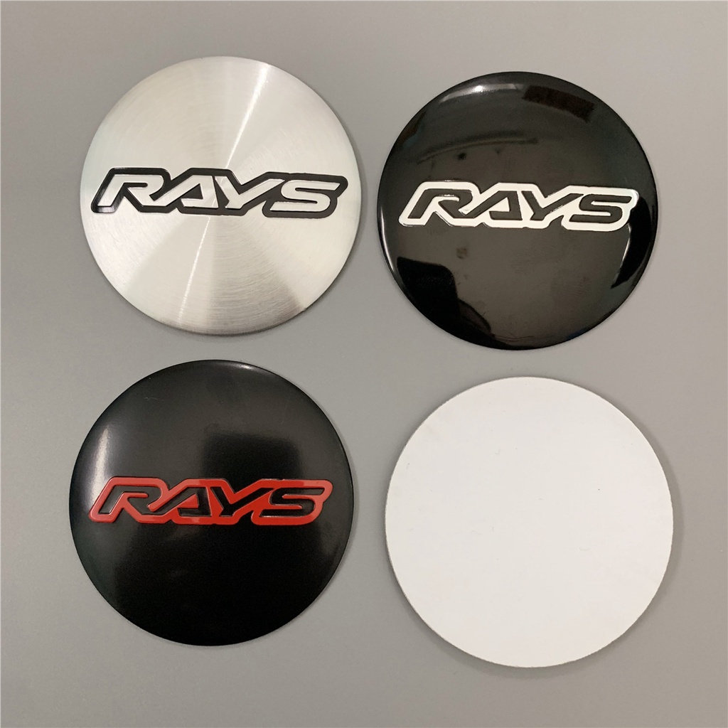 Modified Car Hub Center Cover Sticker Metal Cover Label วัตสัน RAYS Hub Cover Label 56mm Modified Hub Cover Label