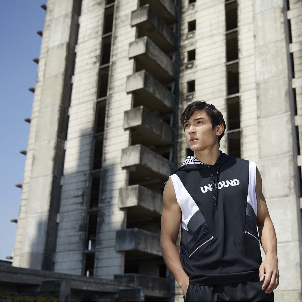 UNBOUND POWER HOODIE เสื้อมีฮู้ด เสื้อแขนกุดสีดำ ชุดออกกำลังกาย เสื้อ ...