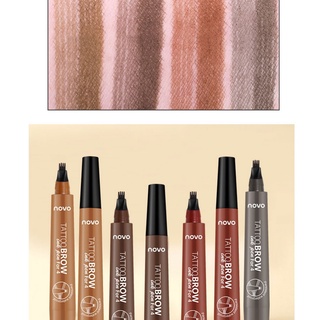 โนโว่ Novo Tattoo Brow Tint My 4 - Tip Brow หัวแปรง 4 แฉก